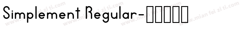 Simplement Regular字体转换